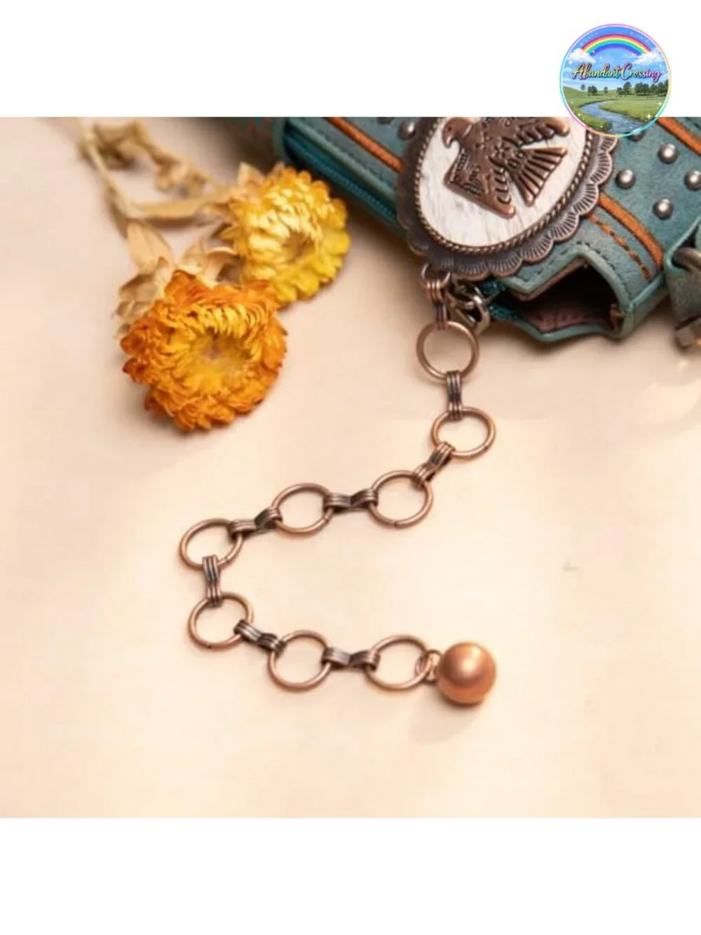 Western Concho Chain Belt | Adjustable Lobster Claw Clasp
